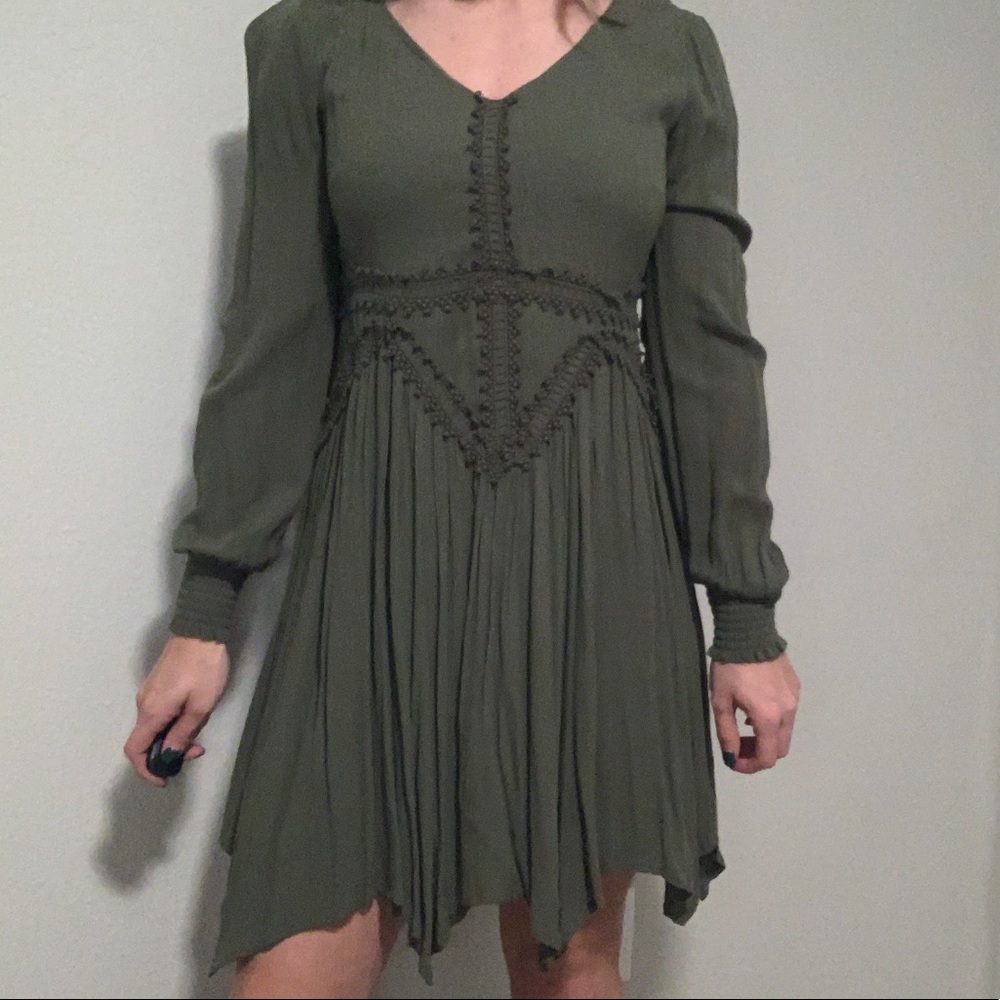 Love fire green dress